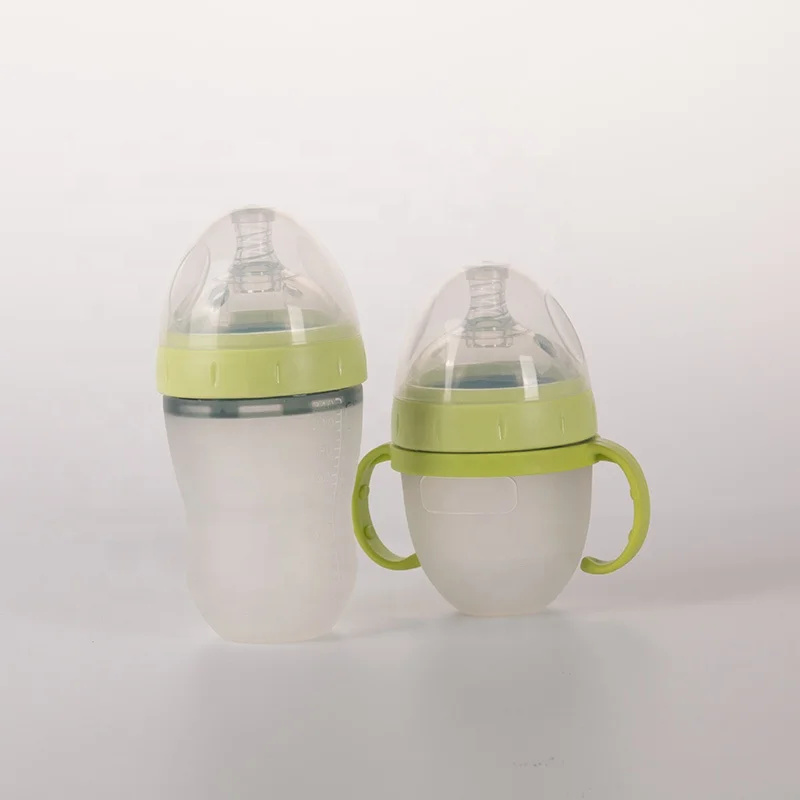 
BPA Free Food Grade Manufacturer Soft Silicone Milk Feeding Baby Bottle 