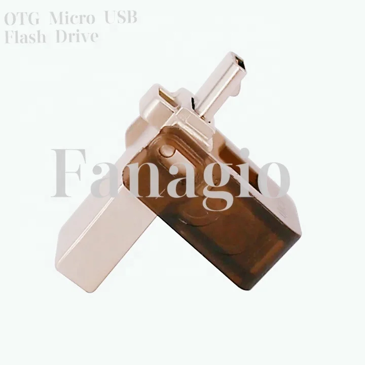 OTG USB2.0 2in1 4gb 8gb 16gb 32gb 64gb 128gb 512g  Universal Metal Mini USB Flash drive for android phone to PC Laptop