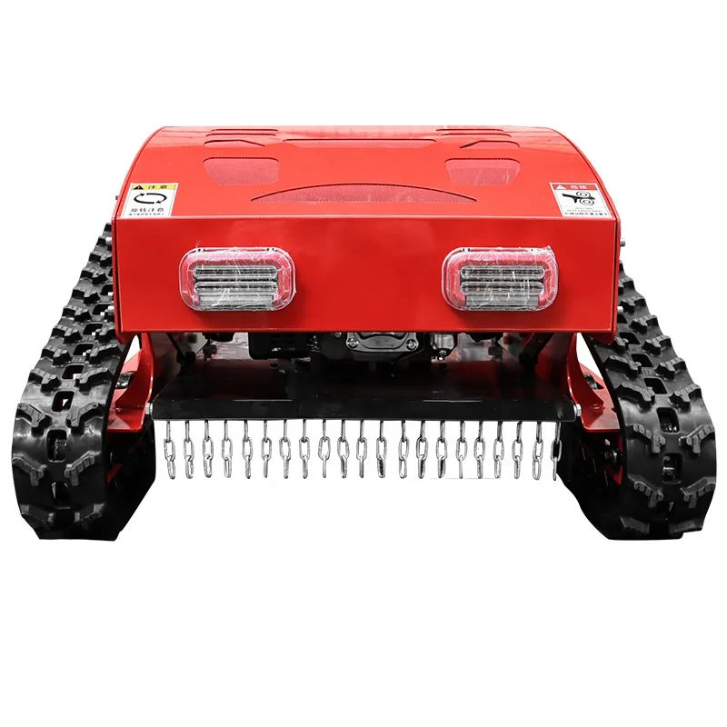 Недорогая гусеничная электрическая газонокосилка с дистанционным управлением 200cc машина для стрижки травы