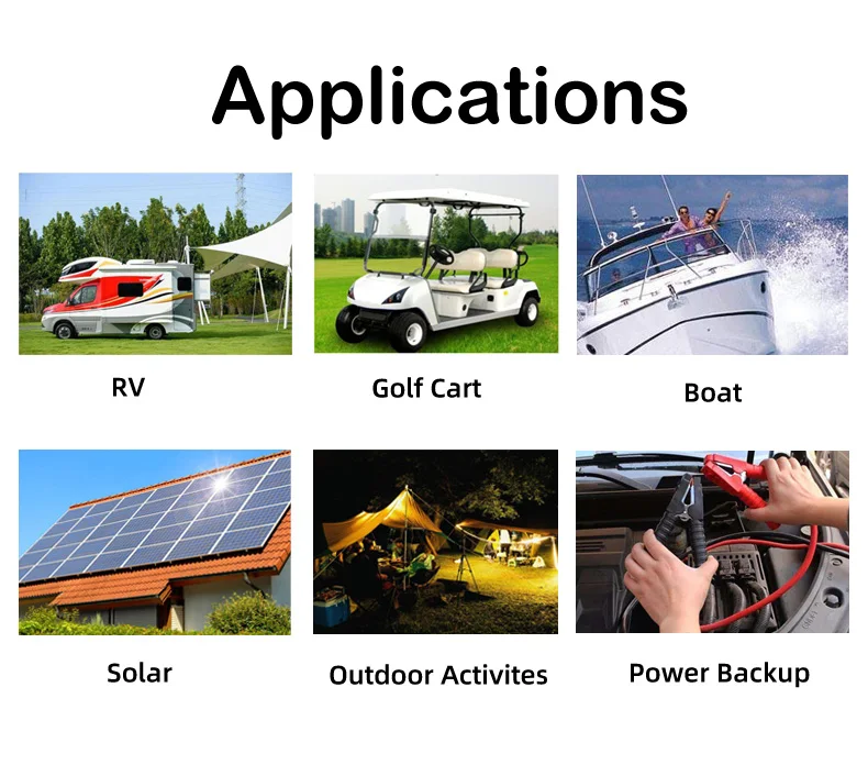 Lifepo4 Lithium Ion Battery Long Cycle Life Recharge 12V 100Ah 14.8V For Boat Golf Cart/Cars/RV/Power Tools/Electric Drills