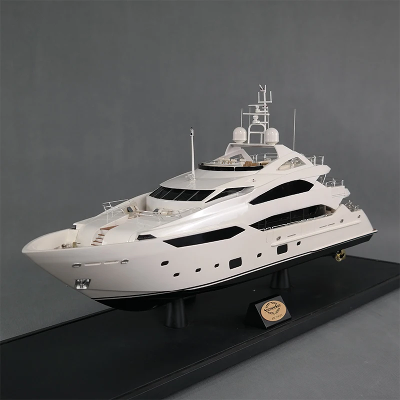 Пластиковые поделки ручной работы с изображением Riva Princess другие бренды яхт подарочные лодки на заказ 95 см Sunseeker модель яхтенного корабля