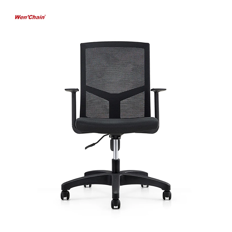 New Product Sillas De Oficina Ecofriendly Simple Comforter Ergonomic Medium Back Mesh Computer Desk Office chair