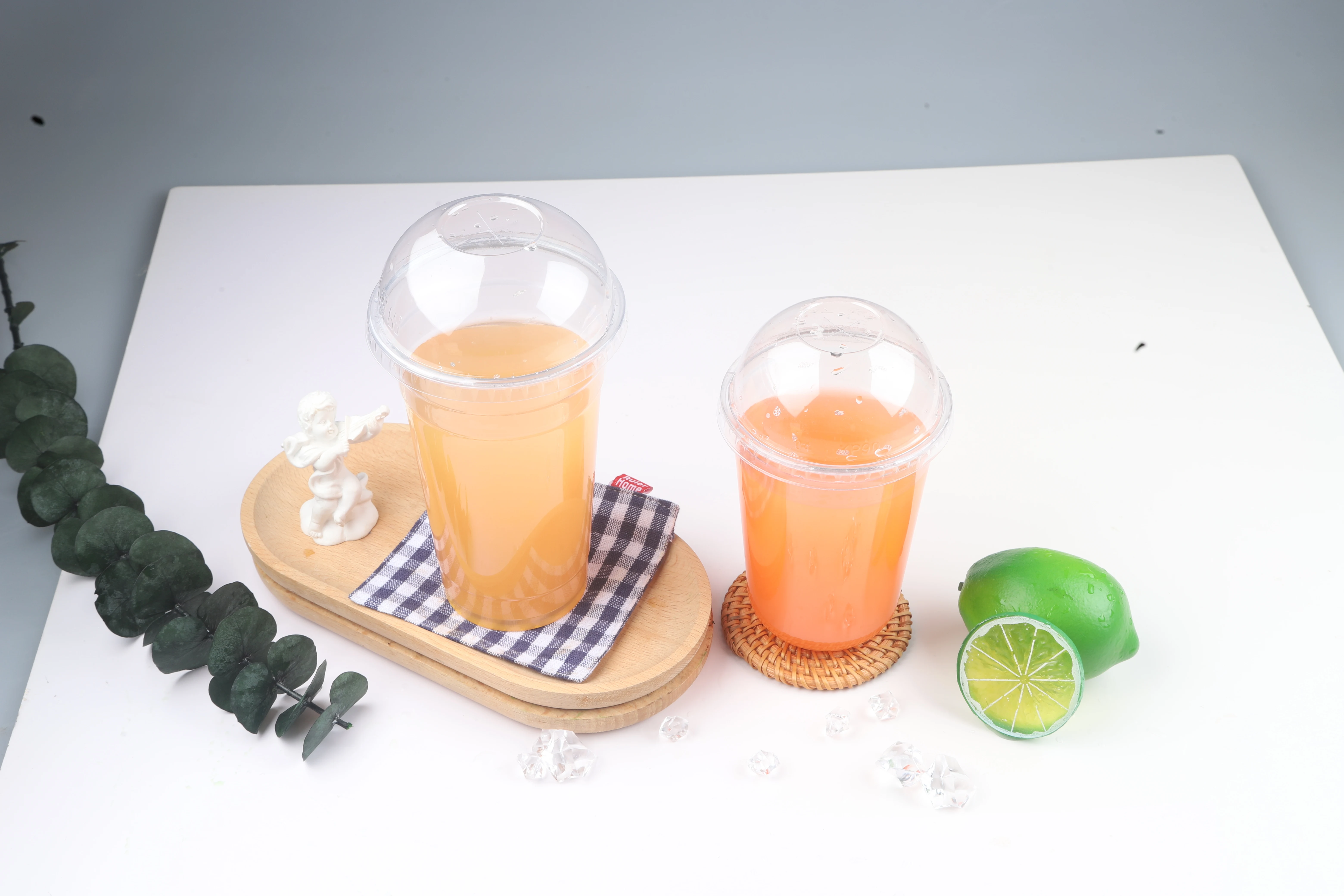 170Ml Goblet Cocktail Glasses Mousse Fruit Cups With Lid