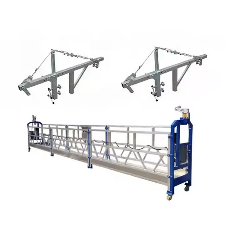 Aluminum alloy 5m 6m 7.5m electric 250 kg 500kg 630kg 800kg 1000kg suspended power climber swing stage scaffolding platform