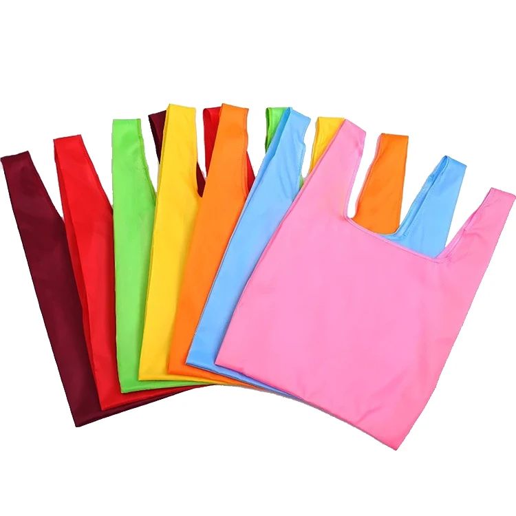 Индивидуальные складные многоразовые сумки для продуктов Travelsky, складная сумка для покупок из нейлона и полиэстера, сумка-тоут