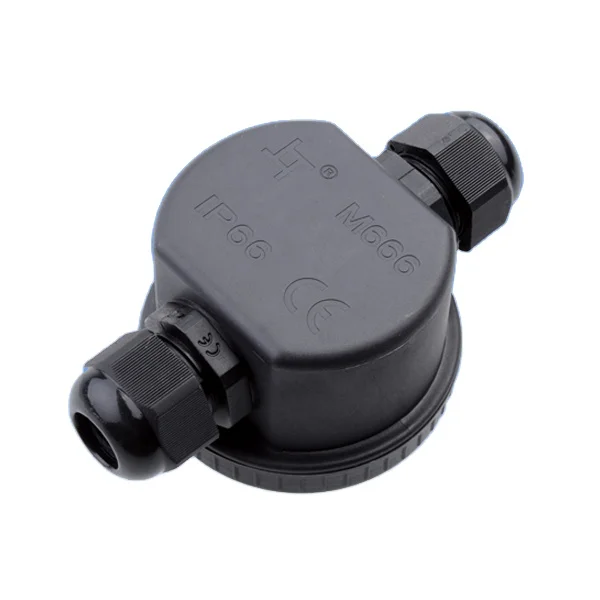 24A 450V AC ip66 waterproof terminal block box with cable glands