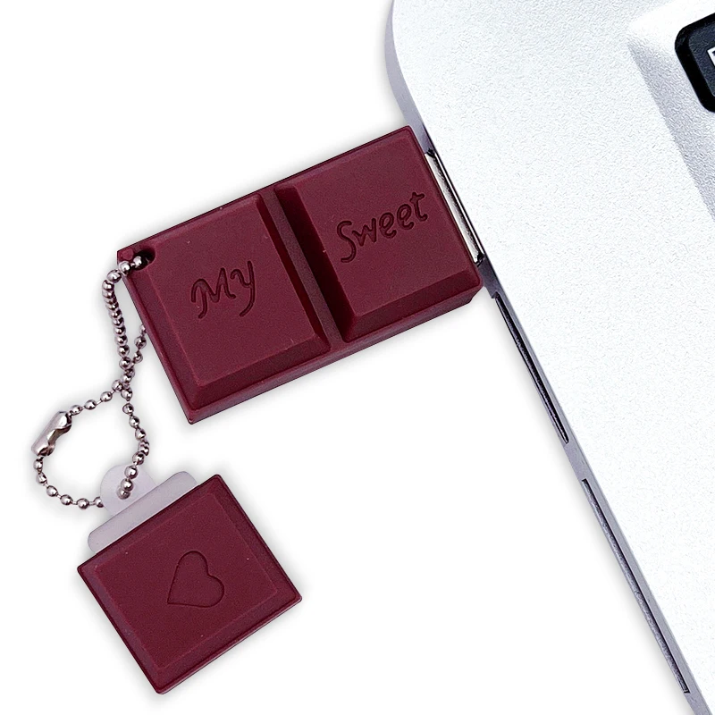 Promotion Chocolate 3D Cartoon Usb2.0 Flash Drive 2GB 4gb 8gb 16gb 32gb PVC Memory Stick U Disk