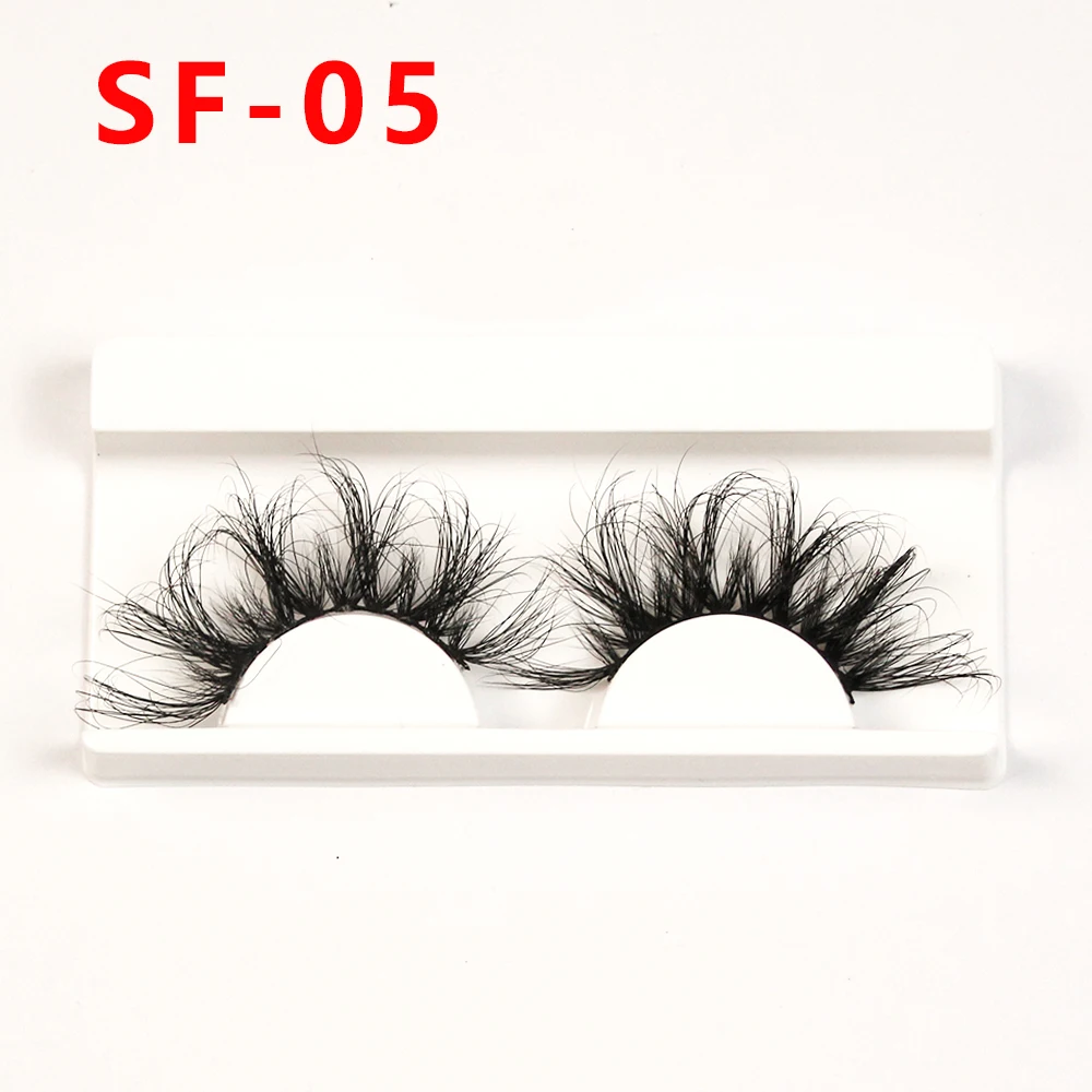 Wholesale Handmade 100% Siberian Real Fur Lashes 5d 25mm Mink Eyelash Lashes