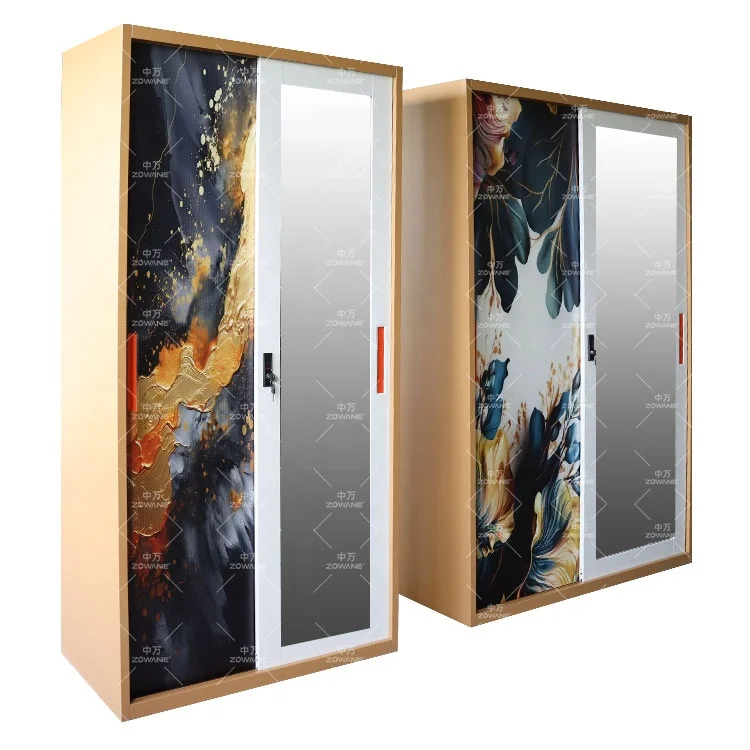 Горячая распродажа мебель для гардероба шкаф одежды стальная домашняя кровать раздвижные двери Индивидуальный