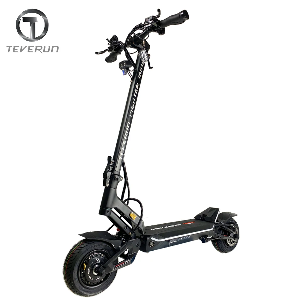 Original Teverun Fighter Mini 52V 20.8Ah Smart BMS APP Version New NFC Lock Dual Motor 2*1000W Official Electric Teverun Scooter