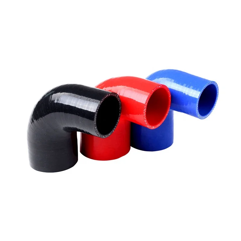 Black Blue Red Customized 2' to 2.5' ID 51-63mm 90 Degree Elbows Rubber Tube Coupler Pipe Reducer Radiator Silicone Hose