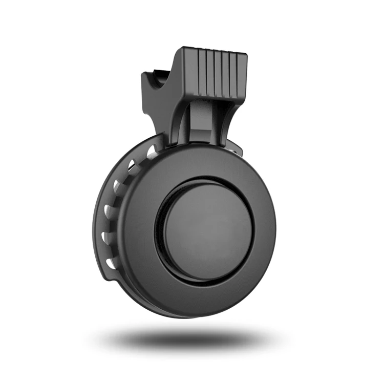 Black Alarm USB Rechargeable Three-step Volume Waterproof Bicycle Horn Loud Volume Cycling  Electric Bicycle Bell