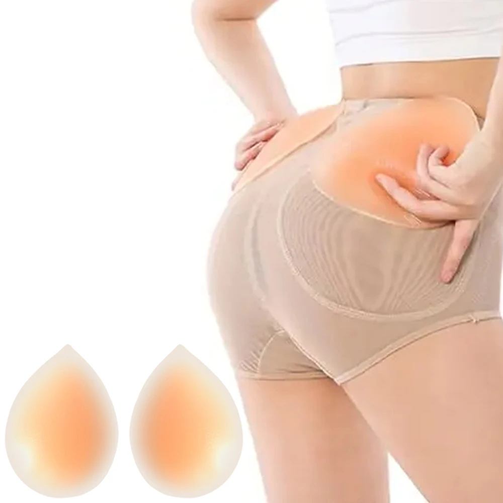 Pear Shape Silicone Hip Lifter Padded Shaper No Deformation Sticky Buttock Lifter Enhancer Padding for Bigger Butt
