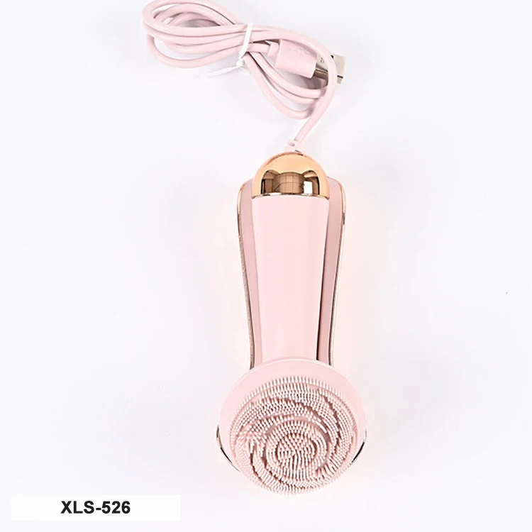 
Waterproof USB Vibrate Exfoliate Sonic Electric Facial Rechargeable Face Cleansing Brush 