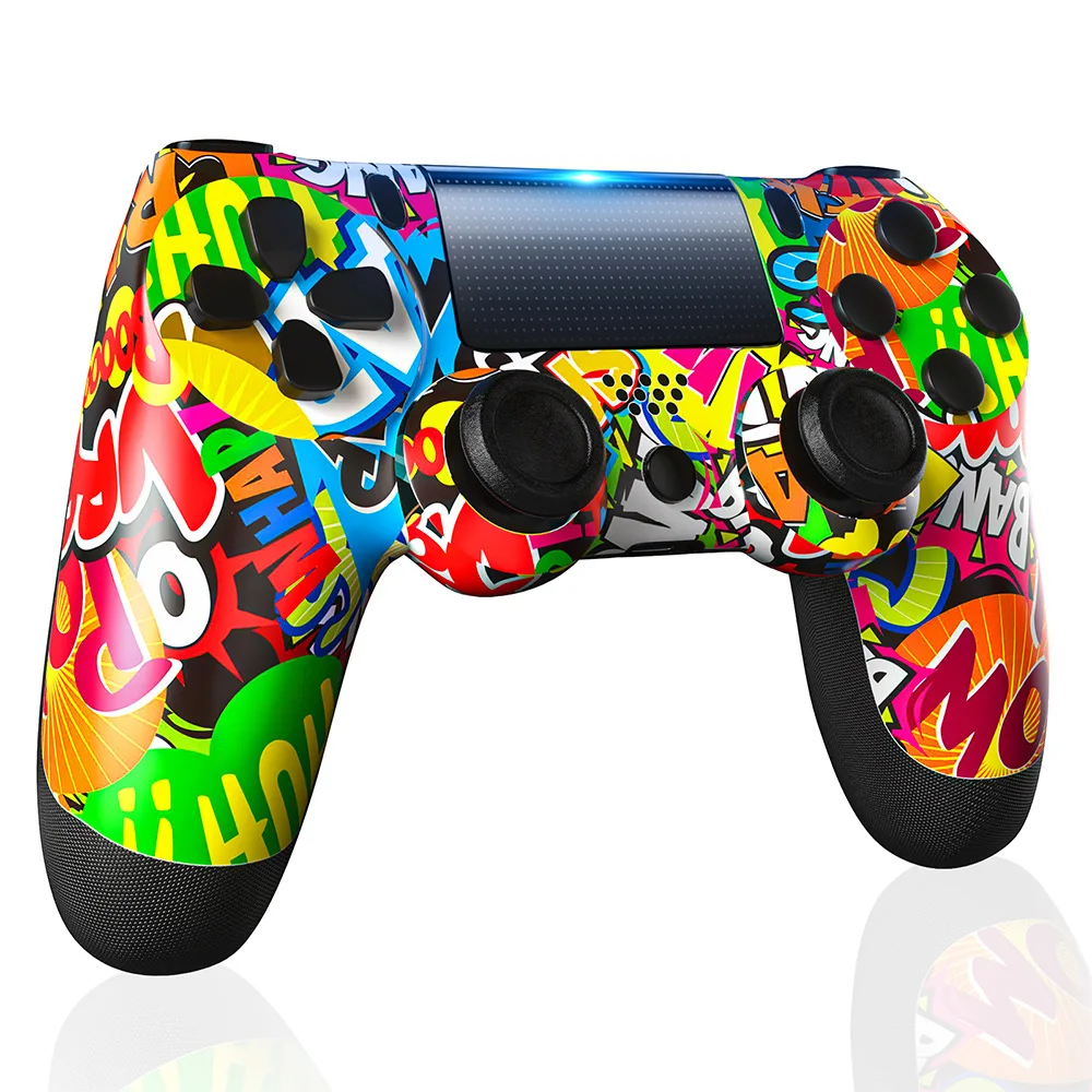 Wireless Remote Controller for PS4 Gamepad with Dual Vibration/6-Axis Motion Sensor/Audio Function Replacement for PS4/Slim/Pro