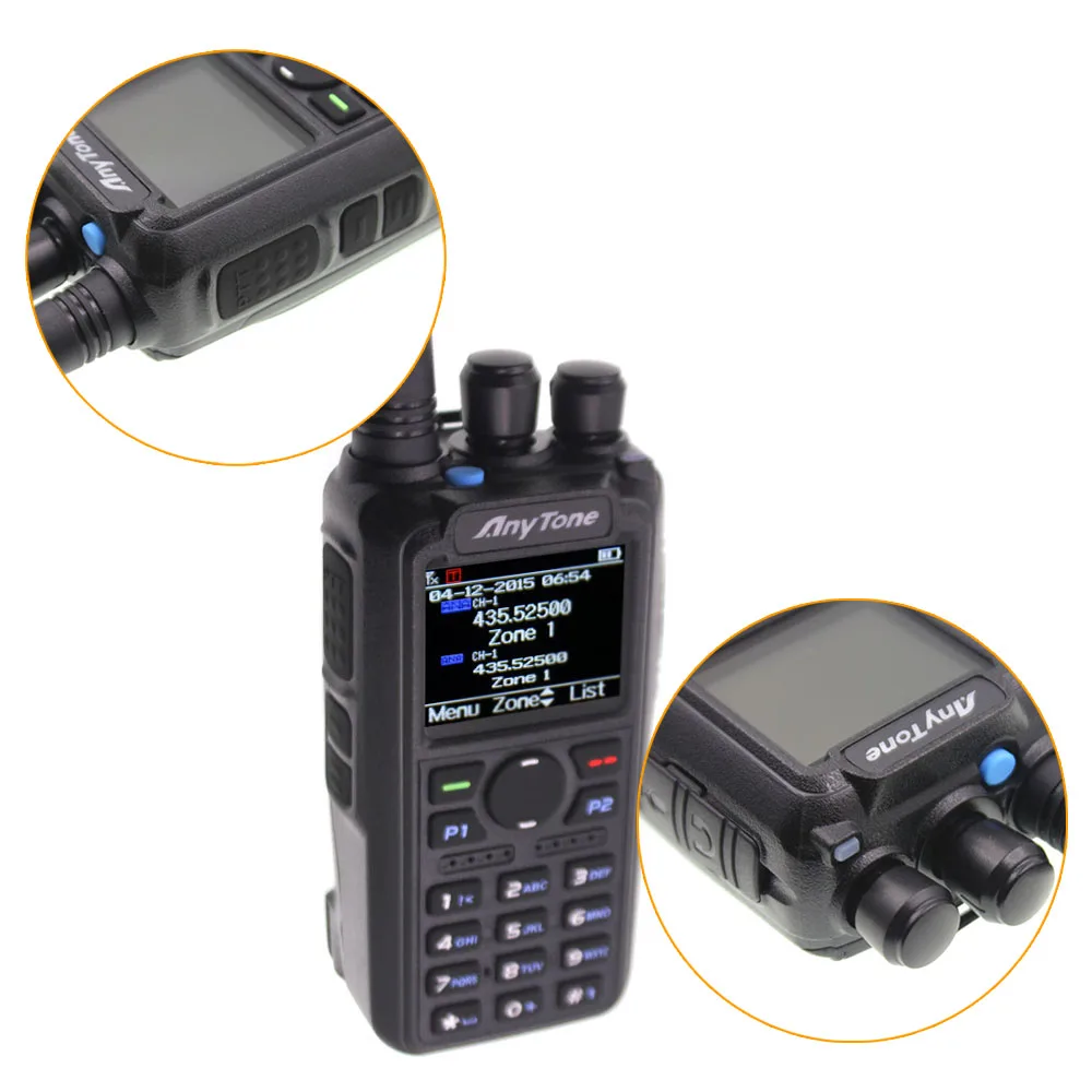  Anytone AT-D878UV плюс Ham иди и болтай walkie talkie “иди dual band Цифровые DMR & аналоговые GPS APRS Совместимость ptt-радио для работы с персональными компьютерами