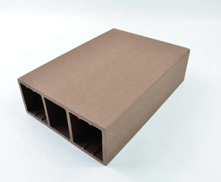 WPC knife beam anti UV waterproof outdoor grape trellis square hollow fence pole board