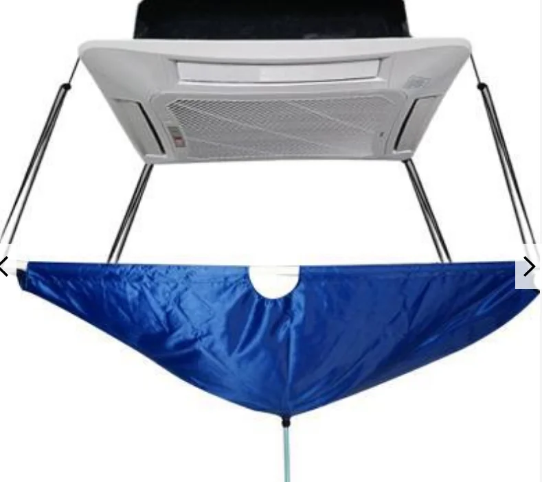 Waterproof PVC Air Conditioner Service Bag for Manual Home AC Units Air Conditioner Cleaning Cover