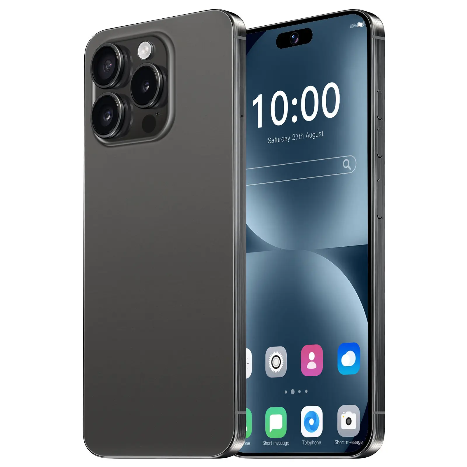 Разблокированный смартфон i15 15 Pro Max 7 3 дюймов HD экран Android 13 с 16 ГБ + 1 ТБ для хранения LTE & CDMA сотовая память 5G Английский Французский