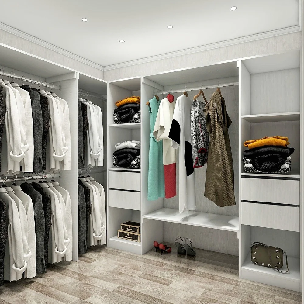 PA custom design clothing open diy bedroom walkin closet wardrobe