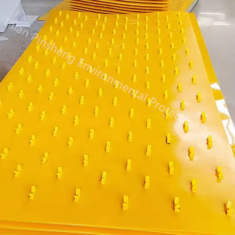 plastic pe V-lock Anchor sheet / Concrete protective liner Anchoring pe board