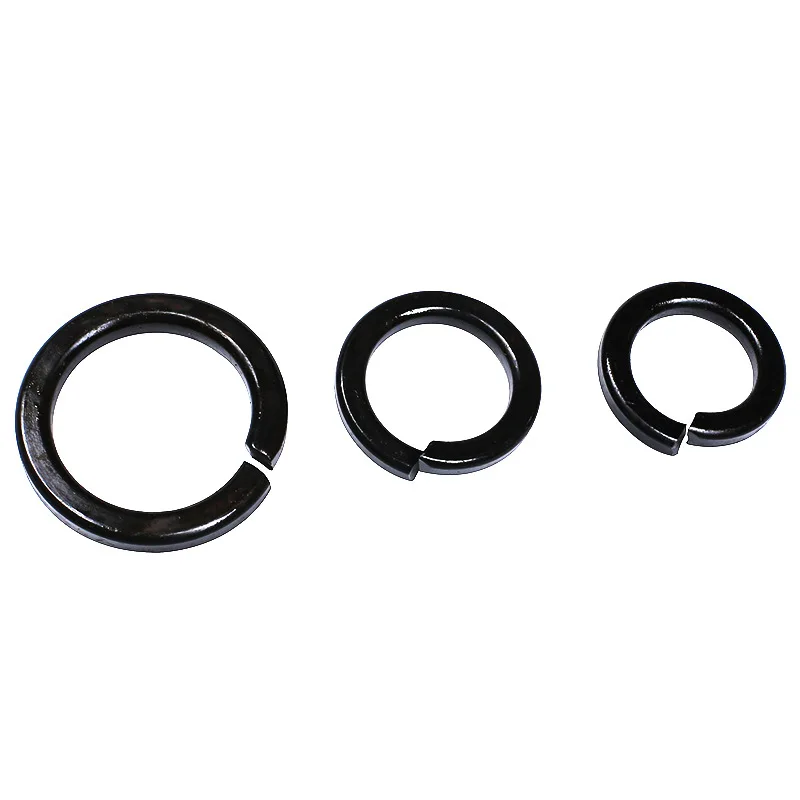 Black Oxide Mn Steel m6 m8 m10 m12 Spring Washer Elastic washer Gasket