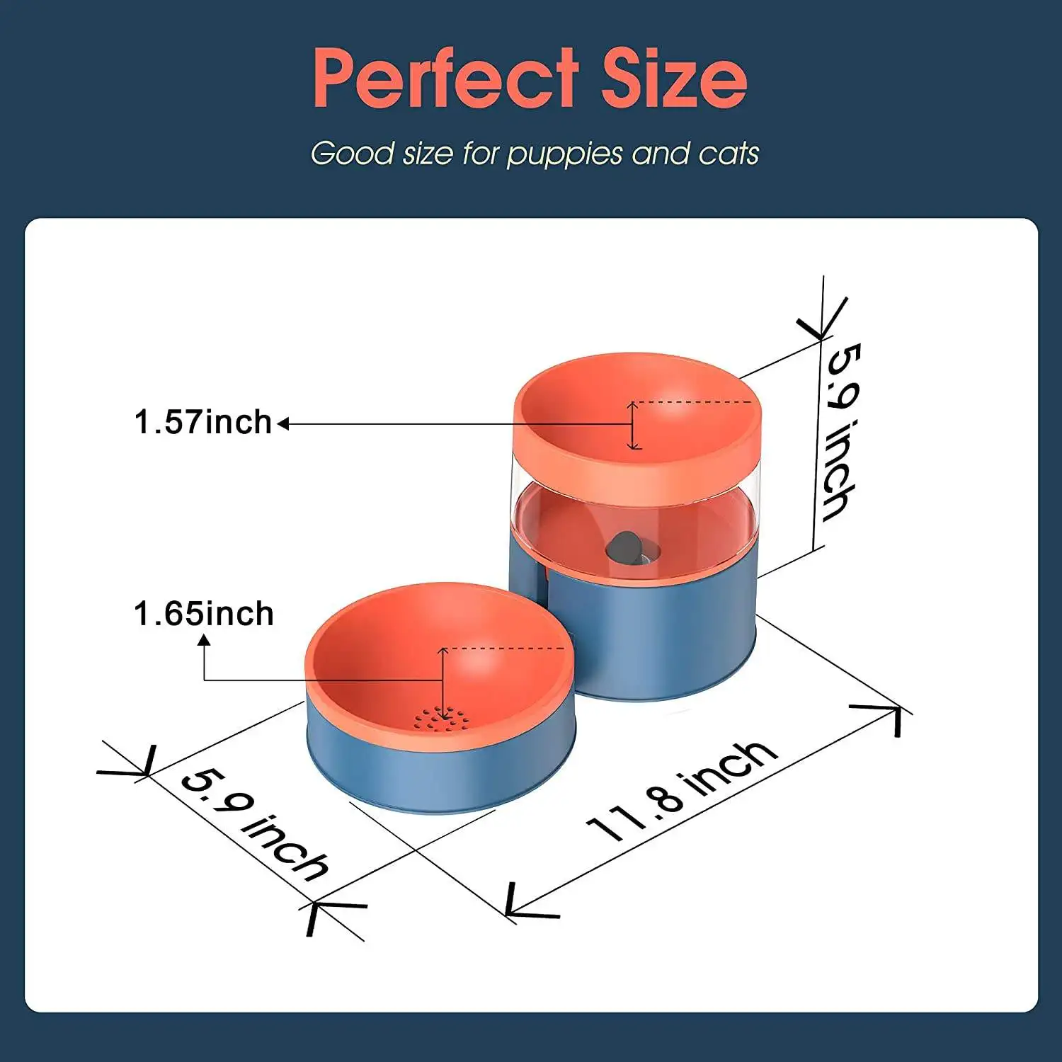 Amazons Best Sellers Pet Bowls & Feeders Pet Water Fountain Feeder Bowl for Cats and Puppies Waterer