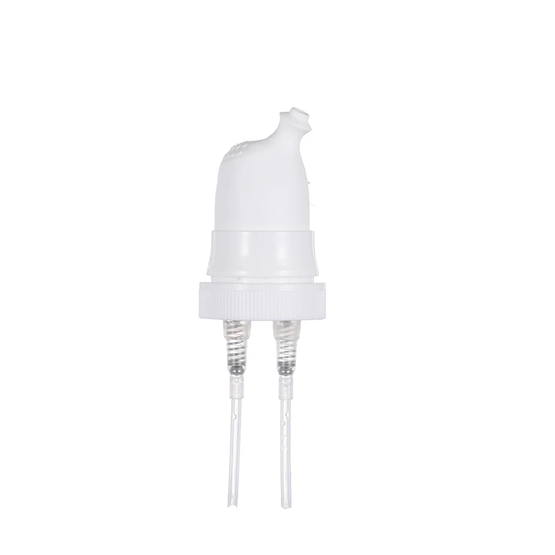 White color nasal washing bottle double tube plastic baby nasal wash bottle