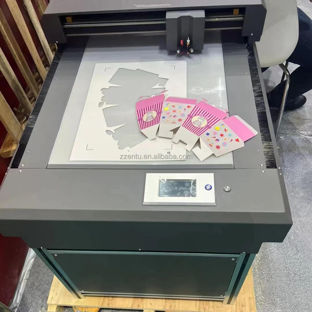 corrugated cardboard cutting plotter carton box making machine 70*90cm flatbed cutting plotter with software