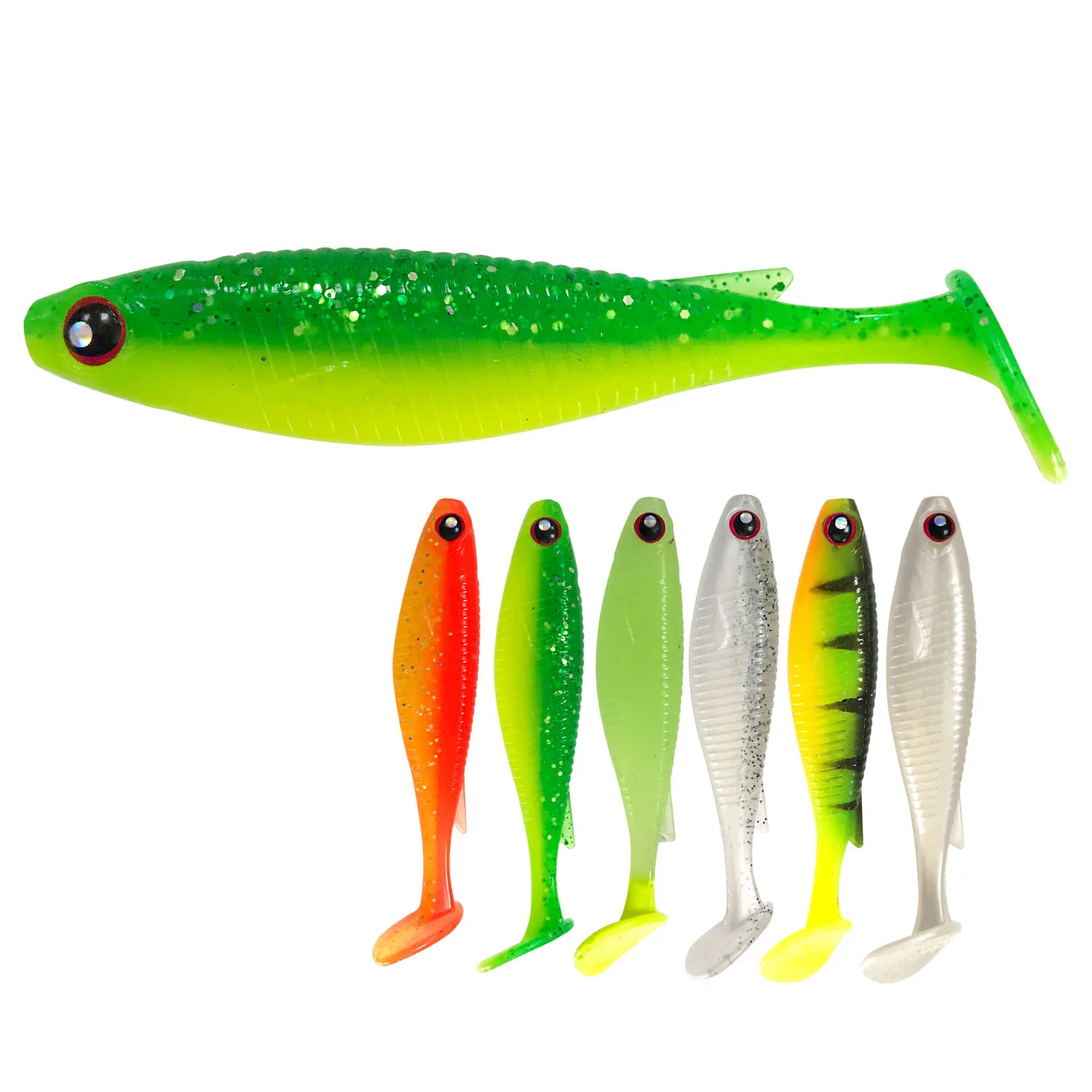 Приманки для рыбалки мягкие Шад черви бас Щука 10 см 8 2 г 4 шт. Minnow силиконовой резины рыболовные снасти