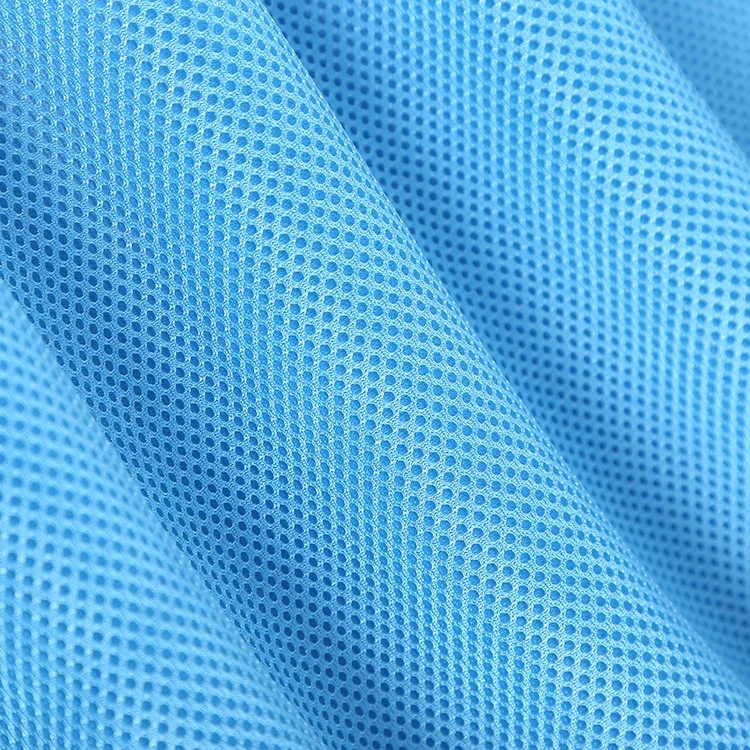 White Polyester Mesh Fabric Power 100% Recycled Polyester Mesh Fabric Stretch