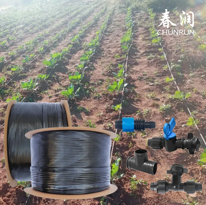 Farm Watering Irrigation Agricultural Greenhouses 16mm Drip Irrigation Tape Irrigation System Flat Emitter Hdpe Drip Tape