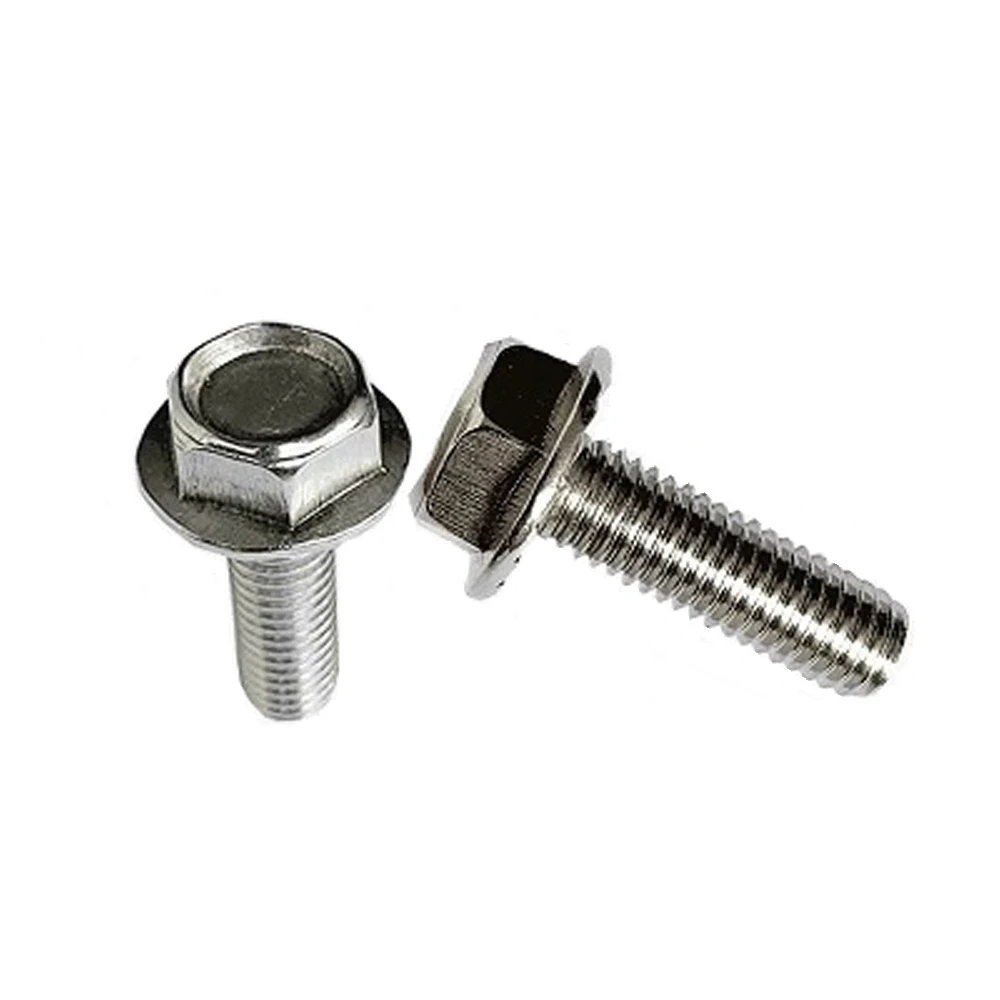 Factory Price SS304 SS316 DIN6921 Hex  Head Flange Head Bolts