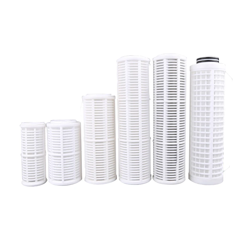 Hot selling water pre filter cartridges fishbone nylon washable filter cartridge
