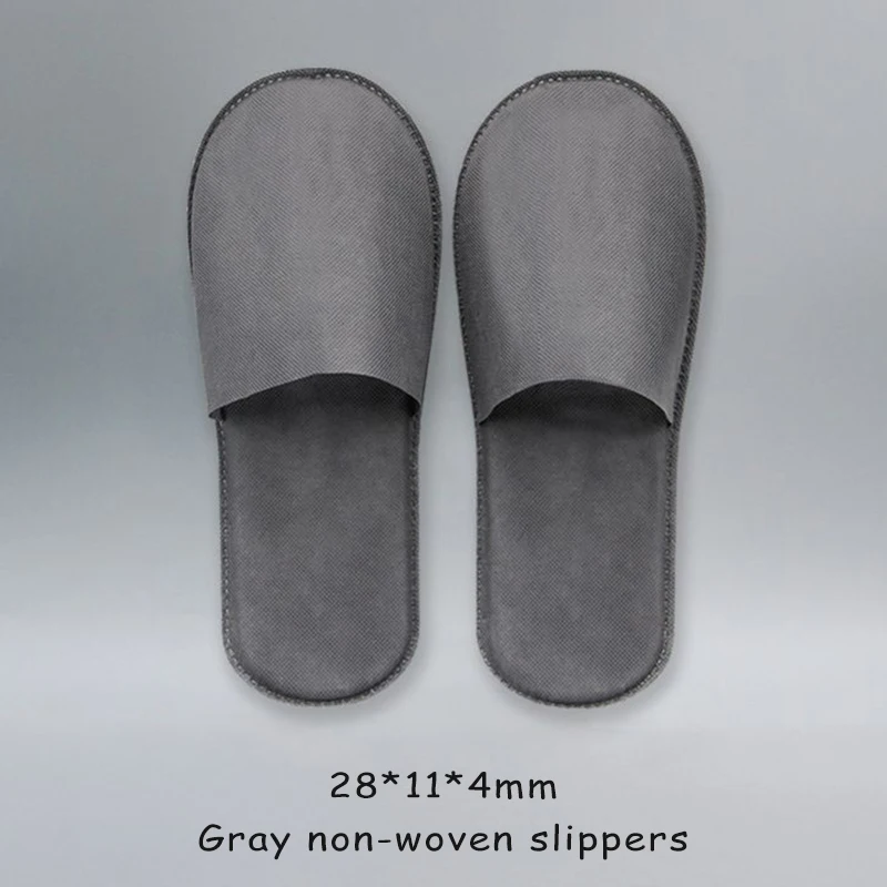 Wholesale Low Moq Custom Logo Guest Comfortable White Spa Bathroom Soft Slides Slippers For Unisex Disposable Hotel Slippers