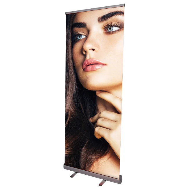 Trade show advertising roll up banner stand pull up banner stand floor standing Retractable Banner For Advertising