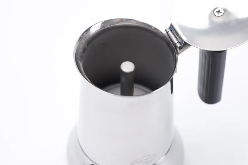 High Quality 6 Cup Moka Pot Stainless Steel Espresso Maker New Portable Office Coffee Maker