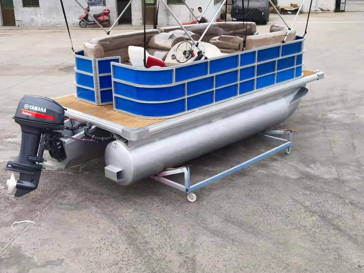 Лучшая плавающая алюминиевая электрическая понтонная рыболовная лодка для отдыха