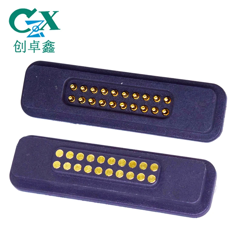 pogo pin 20pin battery connector 2.50mm pitch vertical surface mount spring pin electronic connector