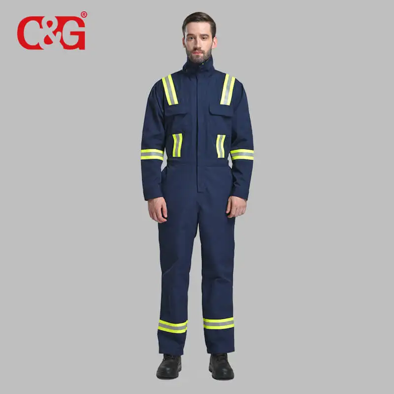 Flame retardant reflective tape clothing suit fire retardant overalls protective