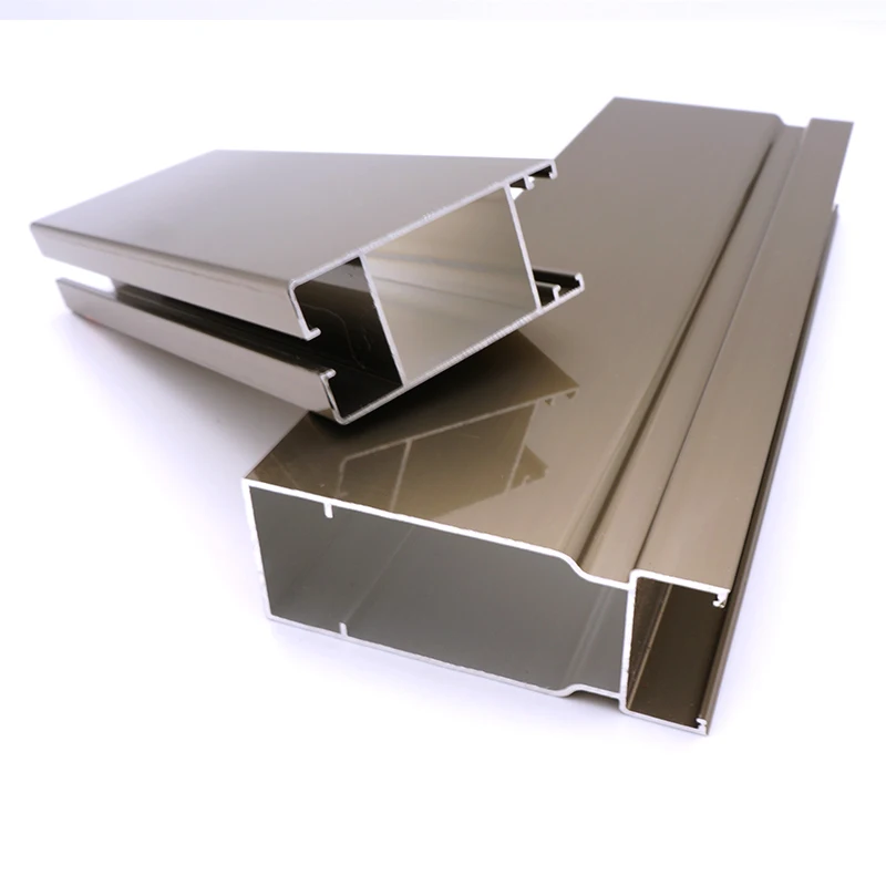 Champagne South Africa Aluminium Extrusion Profiles 6063 Window And Doors Materials OEM Factories