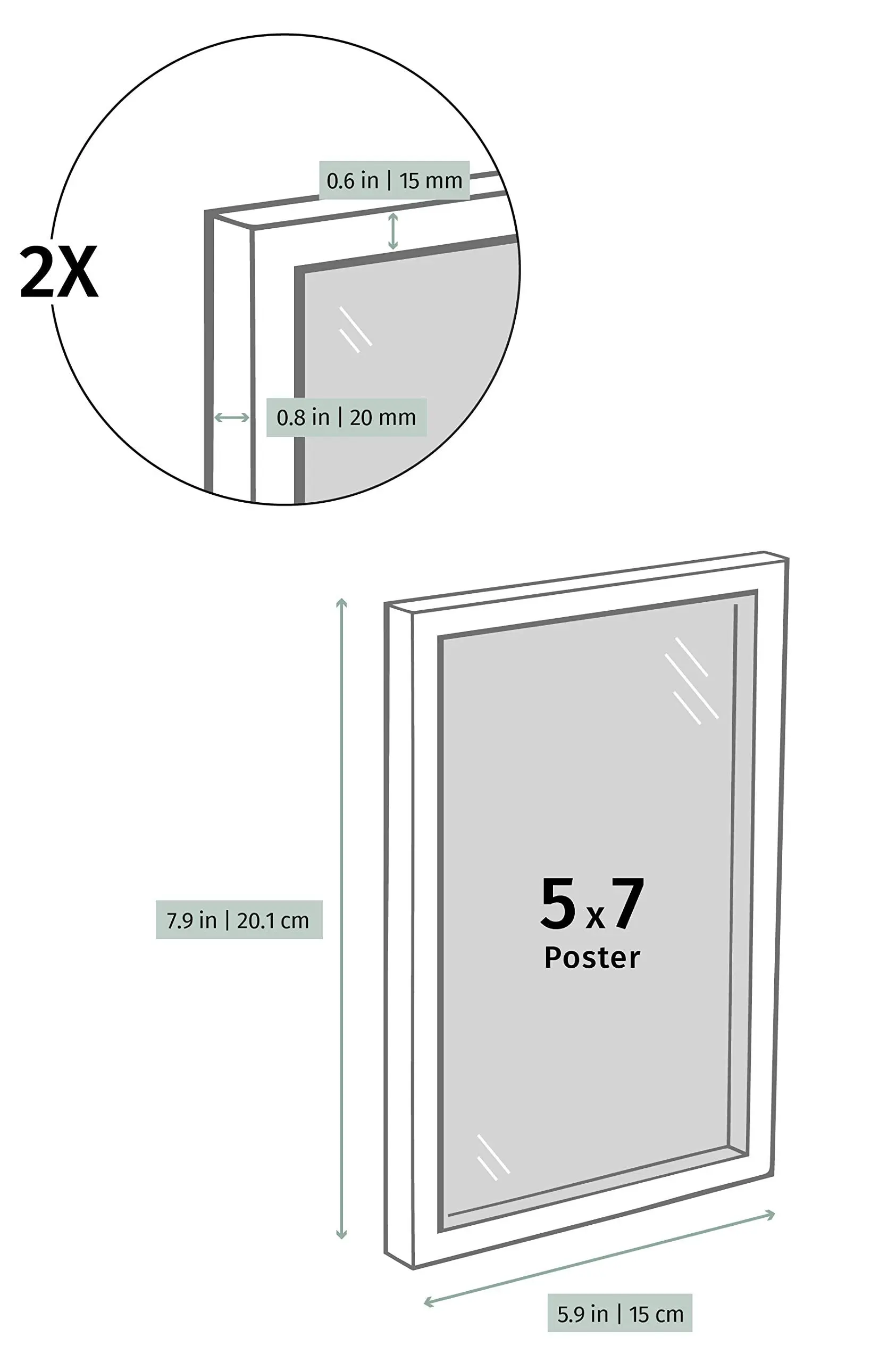 wholesale Hot Sale 4X6 5X7 8X10 11X14 12X16 custom size black and white photo frames decorative picture frame set picture frame