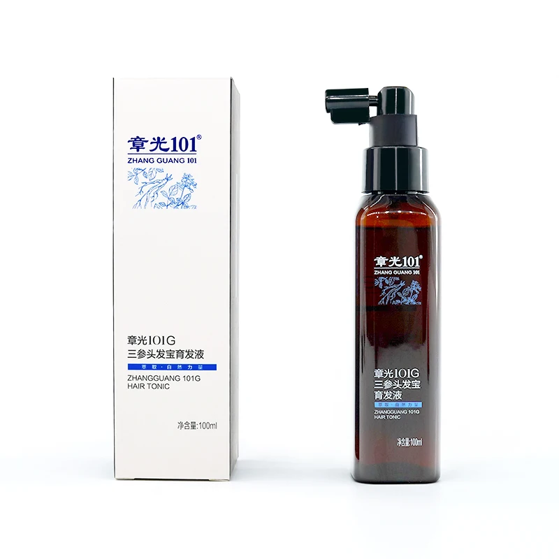 Zhangguang 101G Hair Tonic Serum Oil 100ml Liquid Herbal Formula for Daily Hair Treatment and Loss Prevention