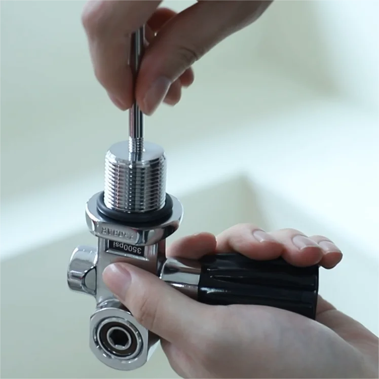 ZX Scuba accessories diving air din/yoke PRO Oxygen Valve diving tank valve for Scuba O2 ready