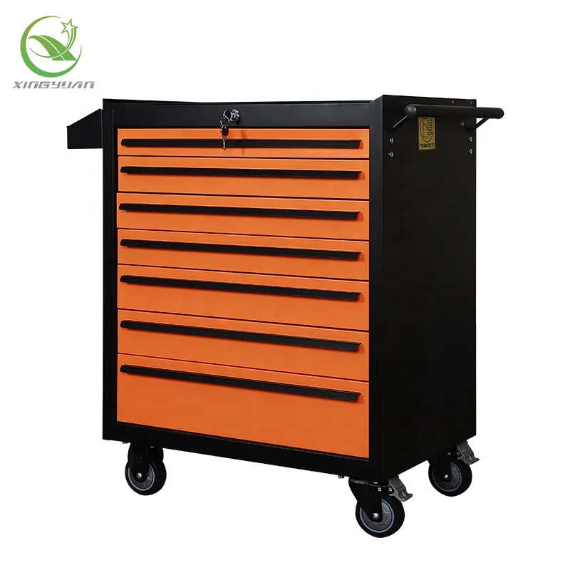 Xingyuan Professional 7 Drawers Tool Cart Mechanics Tool Box Roller Cabinet Werkzeugwagen Garage Workshop Tool Trolley