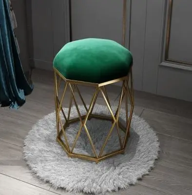 Modern Manicure Makeup Soft Chair Nordic Ins Dressing Stool Home Furniture Shoe Changing Stools Living Room Ottomans