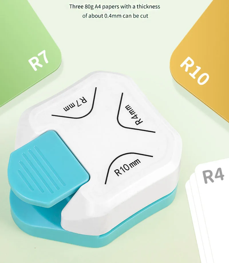 Meihui Corner Hole Punch 3 in 1 Manual Paper Corner Rounder Cutter for Paper Cardstock Laminator Photocards Scrapbooking