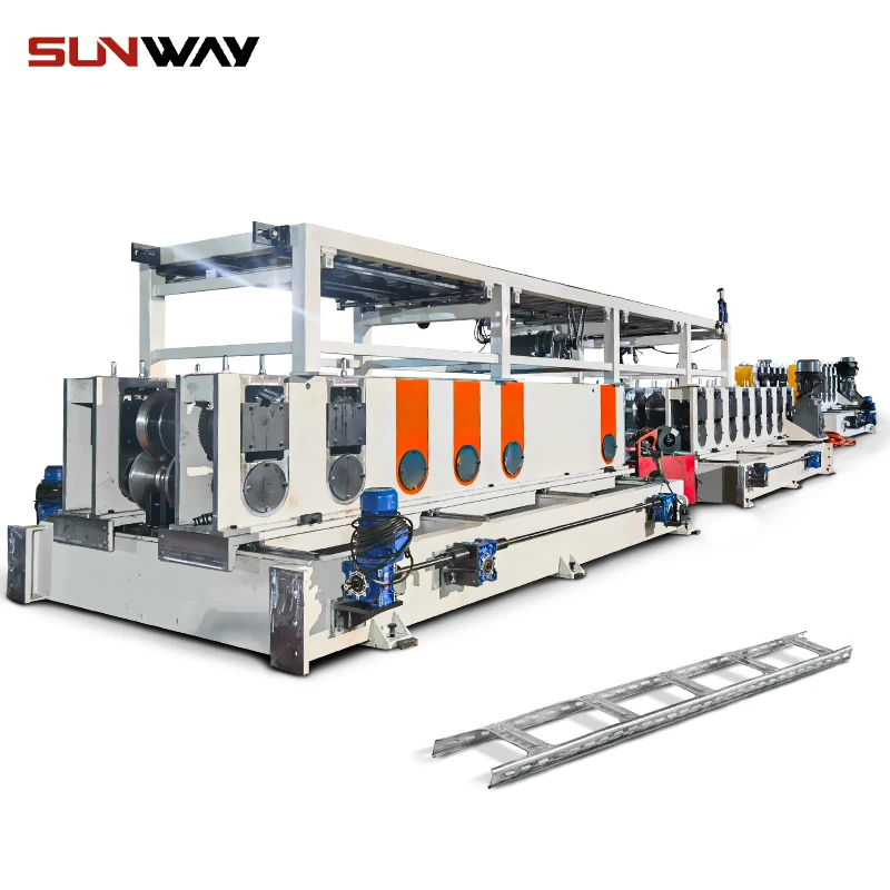 Automatic Cable Tray Ladder Production Line Cable Tray Punching Press Cable Ladder Making Forming Machine