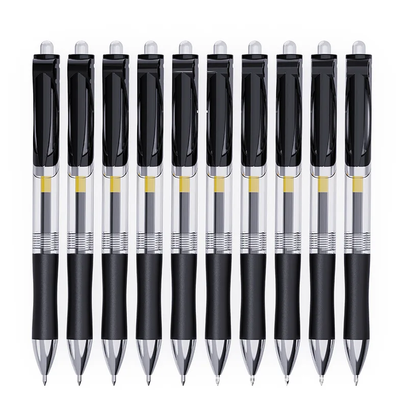 Factory wholesale K35 Press gel pen 0.5 Bullet large capacity carbon signature roller ball pen refill student stationery_8