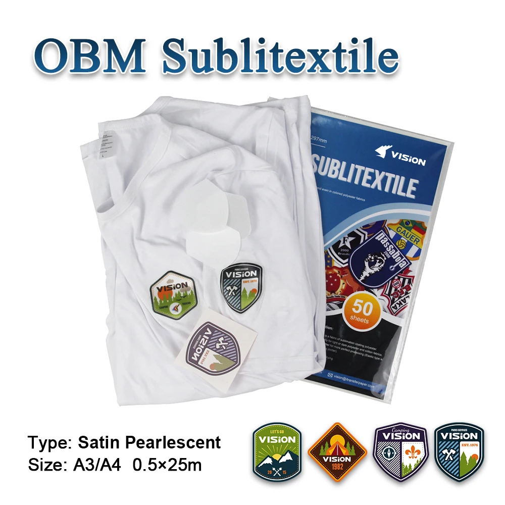 sublimation OBM paper for 100% cotton tshirt sublimation paper a3 dark cotton subliflock